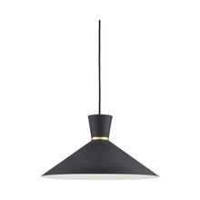 Load image into Gallery viewer, Vanderbilt Pendant Light in Large/Black/Gold.
