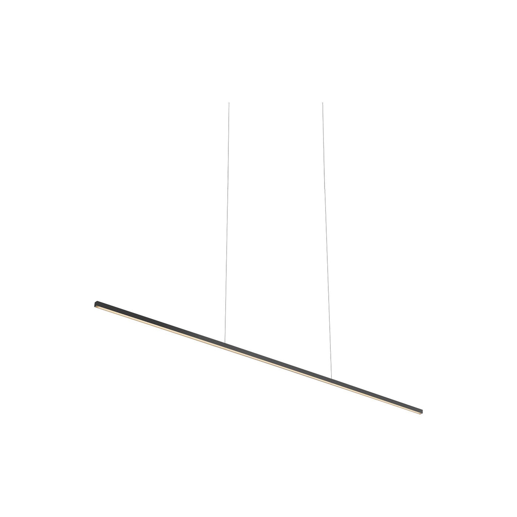 Vega Minor LED Linear Pendant Light in Black (Small).