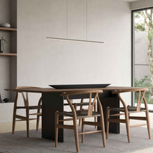 Load image into Gallery viewer, Vega Minor LED Linear Pendant Light in dining room.
