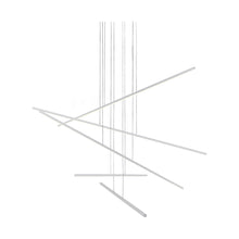 Load image into Gallery viewer, Vega Minor LED Multi Light Pendant Light in Brushed Nickel (5-Bar).
