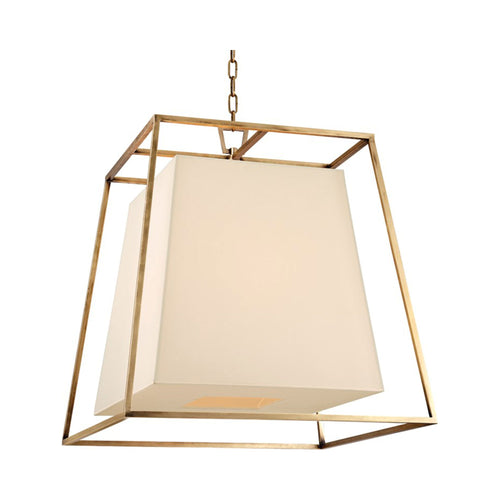 Kyle Chandelier in Aged Brass.