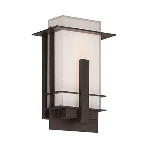 Kyoto Outdoor LED Wall Light in Black and White.