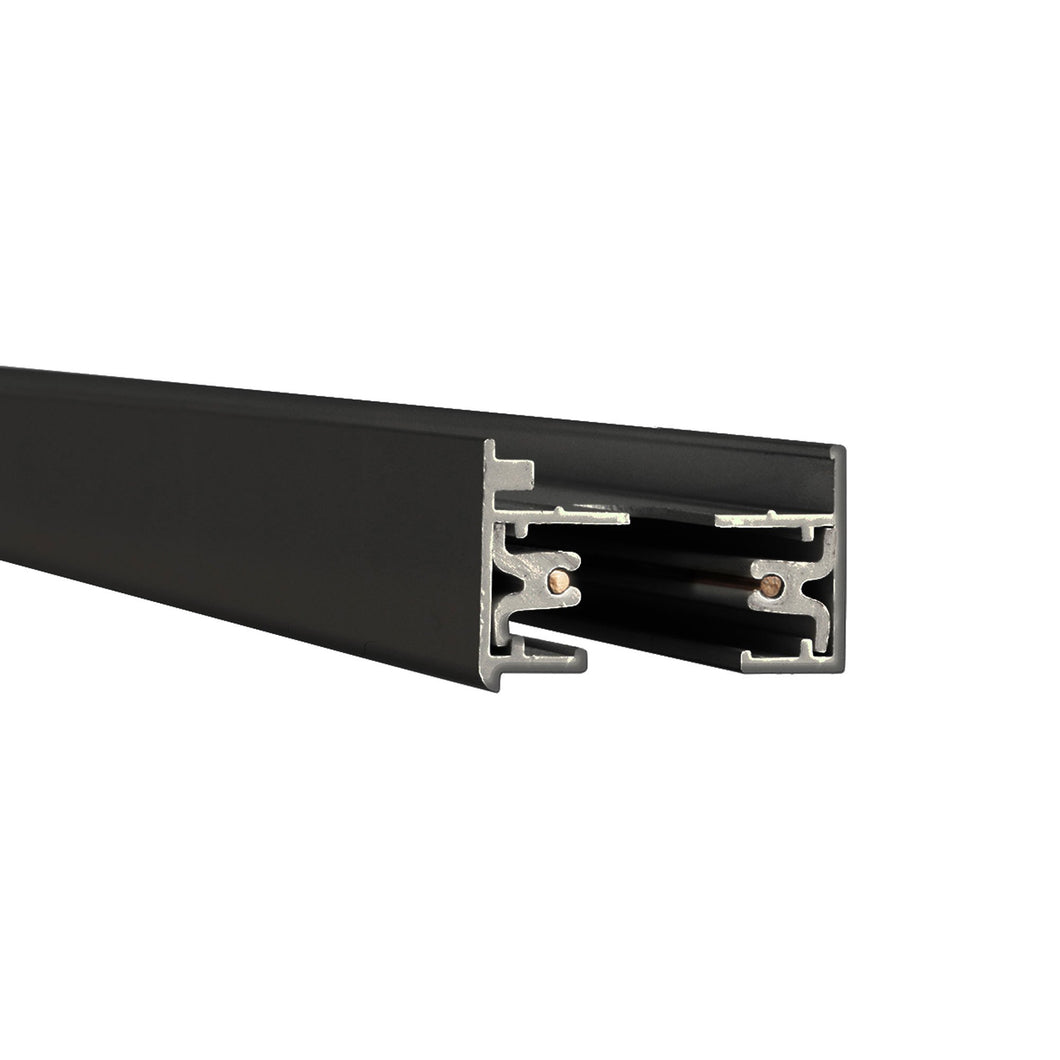 L Track 120V Single Circuit Track Section in Black (Small).