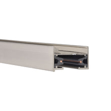 Load image into Gallery viewer, L Track 120V Single Circuit Track Section in Brushed Nickel (Small).
