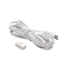 Load image into Gallery viewer, L Track Cord + Plug in White.
