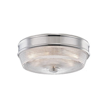Load image into Gallery viewer, Lacey Flush Mount Ceiling Light in Polished Nickel.
