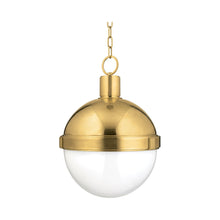 Load image into Gallery viewer, Lampbert Pendant Light Large/Aged Brass.
