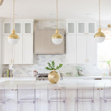 Load image into Gallery viewer, Lampbert Pendant Light in dining room.
