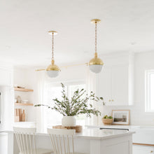 Load image into Gallery viewer, Lampbert Pendant Light in dining room.
