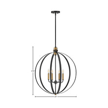 Load image into Gallery viewer, Cirque Chandelier - line drawing.
