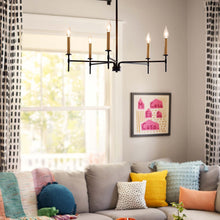 Load image into Gallery viewer, Hux Chandelier in living room.

