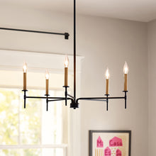 Load image into Gallery viewer, Hux Chandelier in living room.
