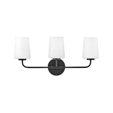 Load image into Gallery viewer, Kline Vanity Wall Light in Black (3-Light).
