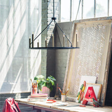 Load image into Gallery viewer, Lazlo Chandelier in living room.
