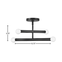 Load image into Gallery viewer, Millie Convertible Pendant Light - line drawing.
