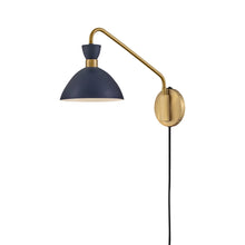 Load image into Gallery viewer, Simon Plug-In Wall Light in Detail.
