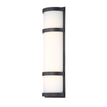 Load image into Gallery viewer, Latitude Indoor/Outdoor LED Wall Light in Large/Black.
