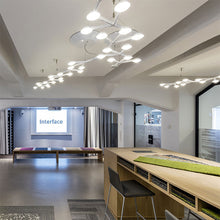 Load image into Gallery viewer, LED Net 66 Linear Suspension Light in office.
