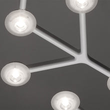 Load image into Gallery viewer, LED Net Circular Suspension Light in Detail.

