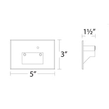 Load image into Gallery viewer, LED Step Light with Photocell - line drawing.
