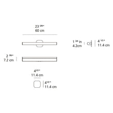 Load image into Gallery viewer, LEDbar Round Ceiling/Wall Light - line drawing.
