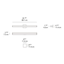 Load image into Gallery viewer, LEDbar Square Ceiling/Wall Light - line drawing.
