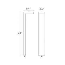 Load image into Gallery viewer, Ledge LED Path Light - line drawing.

