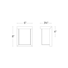 Load image into Gallery viewer, Ledge Outdoor LED Wall Light- line drawing.

