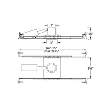 Load image into Gallery viewer, LEDme 1 Inch Miniature LED Recessed Downlight - line drawing.
