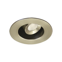 Load image into Gallery viewer, LEDme 1 Inch Round Adjustable LED Downlight in Brushed Nickel.

