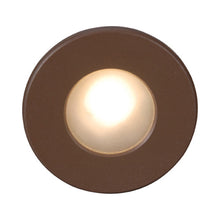 Load image into Gallery viewer, LEDme Full Round LED Step and Wall Light in Bronze (Amber).
