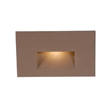 Load image into Gallery viewer, LEDme Horizontal LED Step and Wall Light in White/Bronzed Brass.

