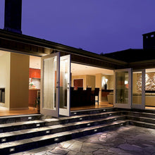 Load image into Gallery viewer, LEDme Horizontal LED Step and Wall Light in outside area.
