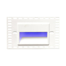 Load image into Gallery viewer, LEDme Horizontal LED Trimless Step and Wall Light in Blue.
