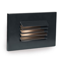Load image into Gallery viewer, LEDme Horizontal Louvered LED Step and Wall Light in Amber/Black.
