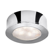 Load image into Gallery viewer, LEDme Round LED Button Light in Chrome.
