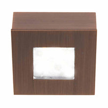 Load image into Gallery viewer, LEDme Square LED Button Light in Copper Bronze.
