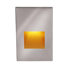 Load image into Gallery viewer, LEDme Vertical LED Step and Wall Light in Amber/Stainless Steel.
