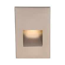 Load image into Gallery viewer, LEDme Vertical LED Step and Wall Light in White/Brushed Nickel.
