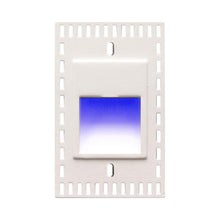 Load image into Gallery viewer, LEDme Vertical LED Trimless Step and Wall Light in Blue.
