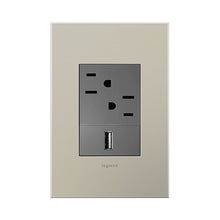 Load image into Gallery viewer, adorne® Cast Metals PLUS 1-Gang Wall Plate in Detail.
