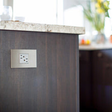 Load image into Gallery viewer, adorne® Cast Metals PLUS 1-Gang Wall Plate in Detail.
