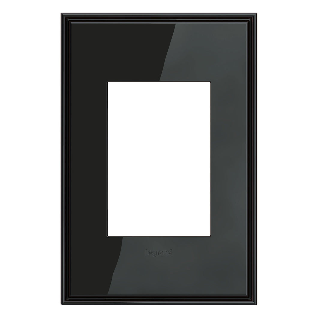 adorne® Cast Metals Wall Plate in Black Nickel (1-Gang-Plus).