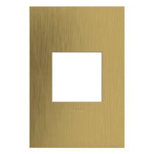 Load image into Gallery viewer, adorne® Cast Metals Wall Plate in Brushed Satin Brass (1-Gang).
