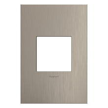 Load image into Gallery viewer, adorne® Cast Metals Wall Plate in Satin Nickel (1-Gang).
