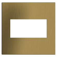 Load image into Gallery viewer, adorne® Cast Metals Wall Plate in Brushed Satin Brass (2-Gang).

