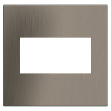 Load image into Gallery viewer, adorne® Cast Metals Wall Plate in Satin Nickel (2-Gang).
