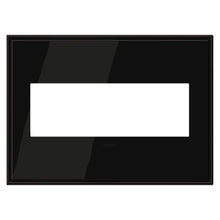 Load image into Gallery viewer, adorne® Cast Metals Wall Plate in Black Nickel (3-Gang).
