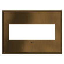 Load image into Gallery viewer, adorne® Cast Metals Wall Plate in Coffee (3-Gang).
