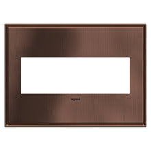 Load image into Gallery viewer, adorne® Cast Metals Wall Plate in Matte Antique Copper (3-Gang).
